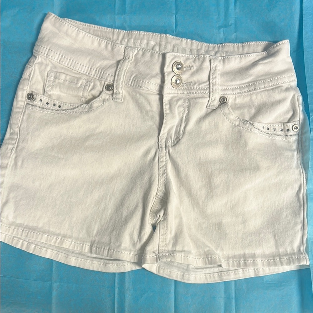 Hydraulic White Jean Shorts Classic Summer Style